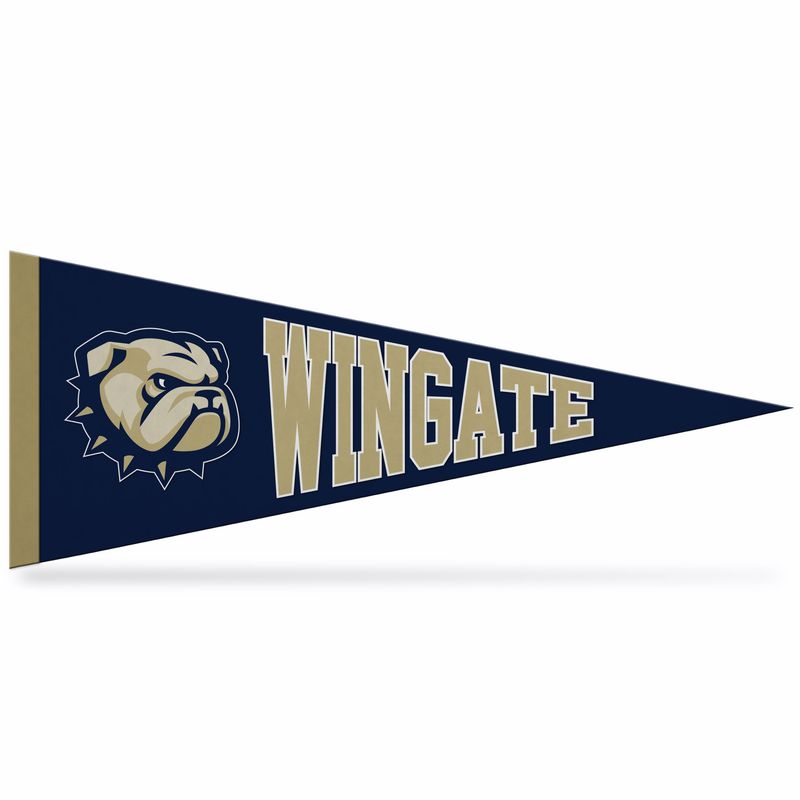 13&quot; x 32&quot; Dog Head Wingate 3D Felt Embroidered Pennant
