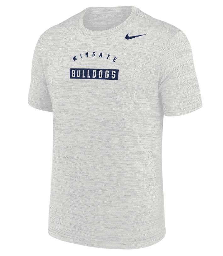Photon Dust Grey Wingate Bulldogs Velocity Short Sleeve Drifit T Shirt , Size: SM