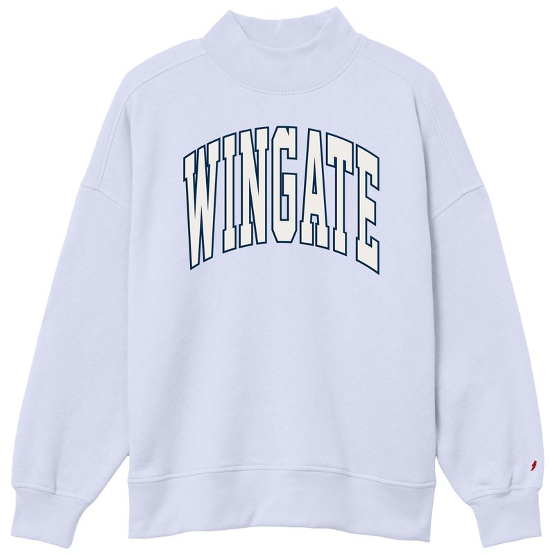 Cashmere Blue Wingate Tackle Twill Diana Mock Neck Crewneck
