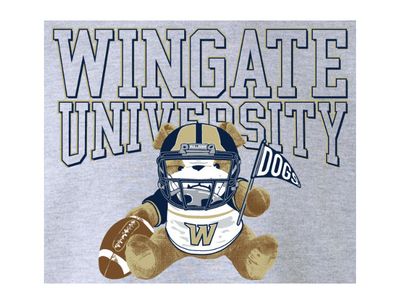 Grey Bulldog Football Plush Crewneck Sweatshirt
