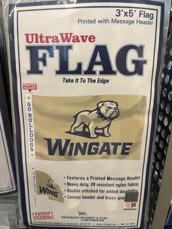 3&#39; x 5&#39; Vegas Gold Full Standing Dog Over Wingate Ultrawave Flag