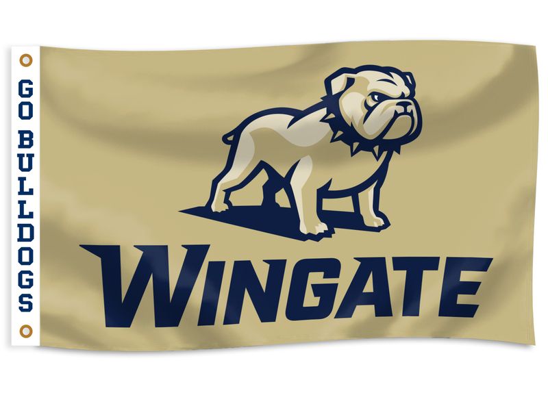 3' x 5' Vegas Gold Full Standing Dog Over Wingate Ultrawave Flag