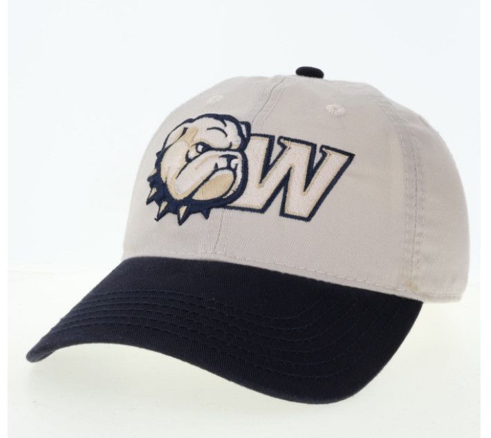 EZA Dog Head W 2 Tone Unstructured  Slide Adjustable Hat