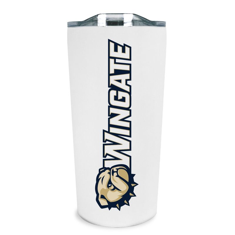 18oz White Dog Head Wingate Soft Touch Double Wall Stainless Sliding Sip Lid Tumbler