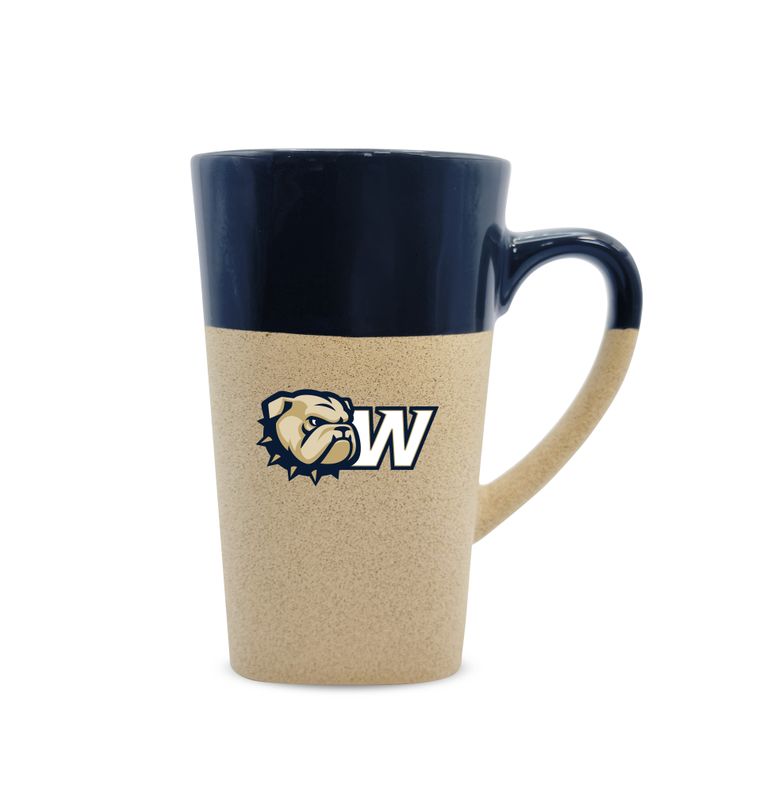 (PICK UP ONLY) 16oz Navy Stone Dog Head W Glaze Finished Mug