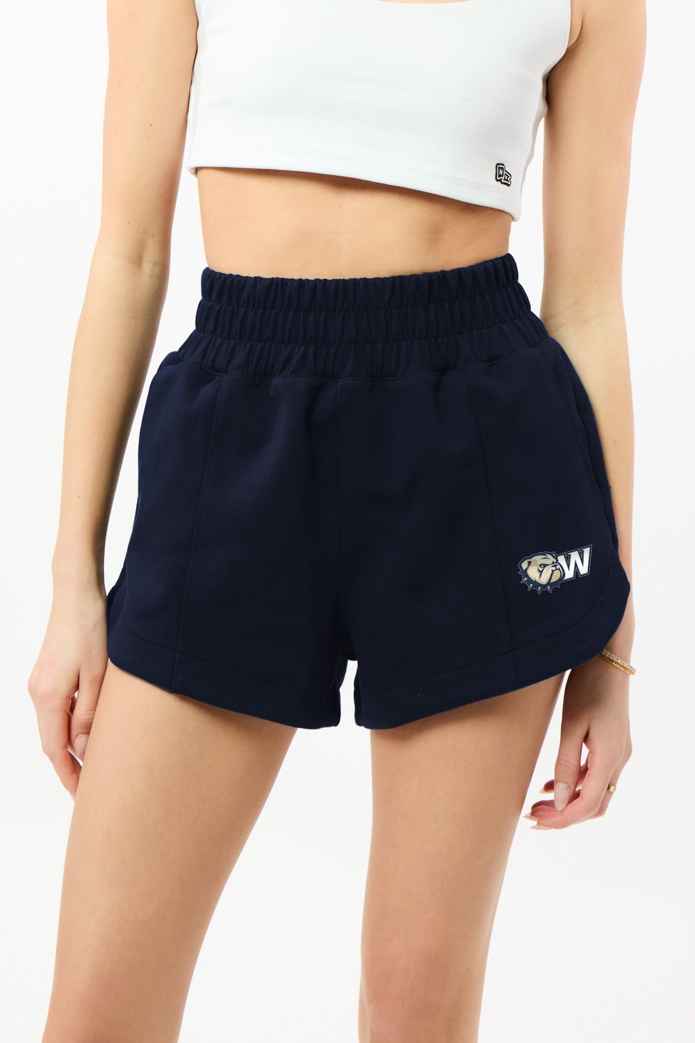 Ladies Navy Butter Sport Short, Size: MD
