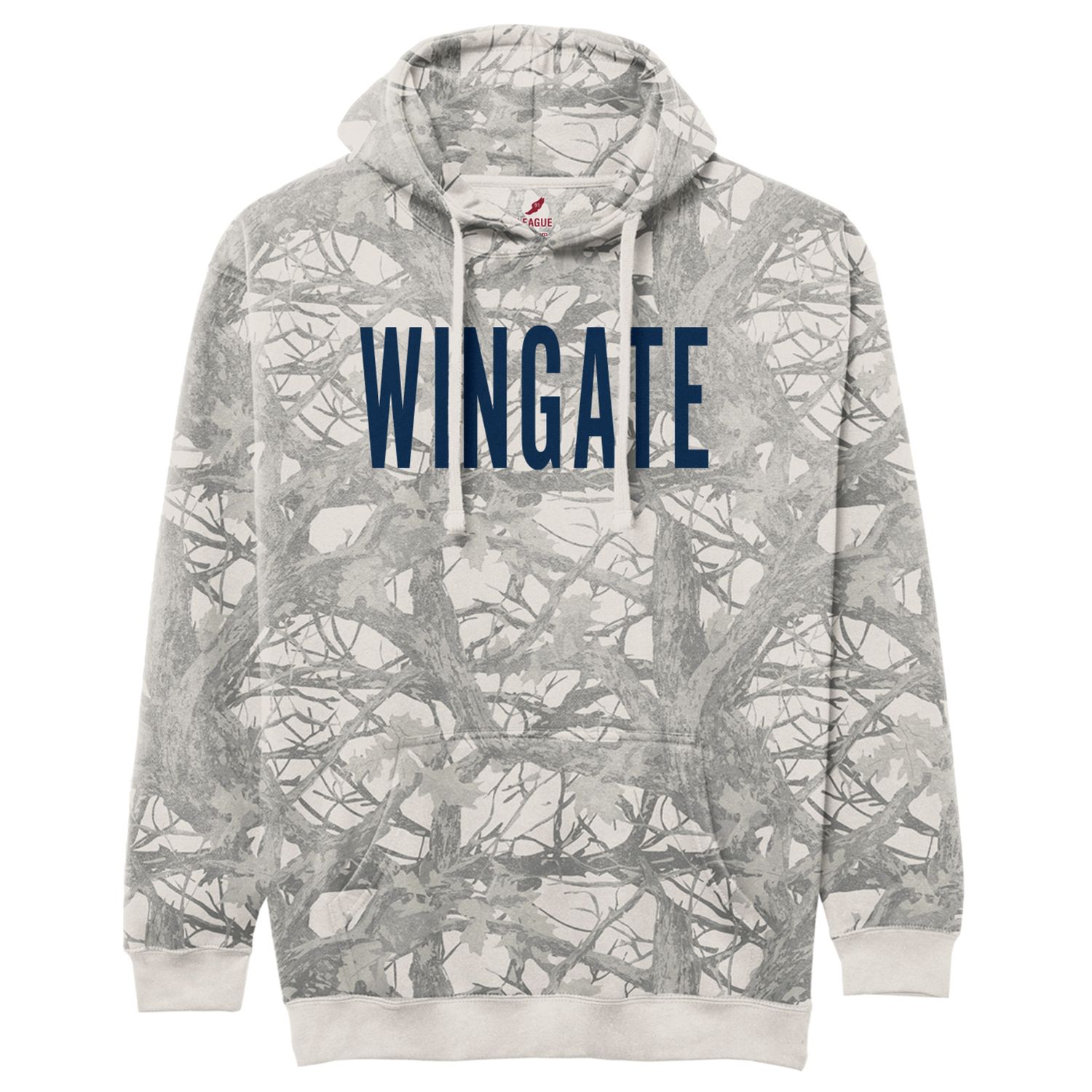 Wingate Washed Vintage Camo Essential Hoodie Sweatshirt, Size: 2X