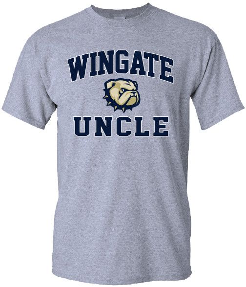 Grey Wingate Dog Head Uncle Short Sleeve T Shirt, Size: MD