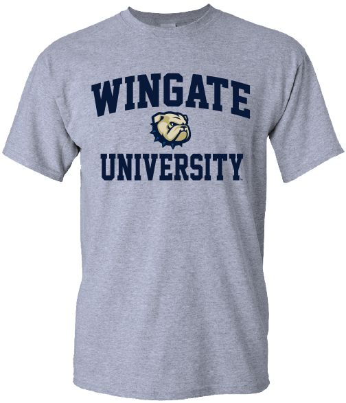 Grey Wingate Dog Head University Short Sleeve T Shirt