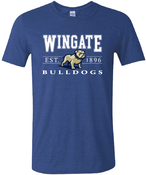 Royal Wingate Full Standing Dog EST 1896 Bulldogs Short Sleeve T Shirt
