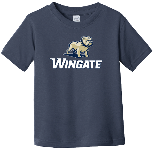 Toddler Navy Full Dog Over Wingate Short Sleeve T Shirt
