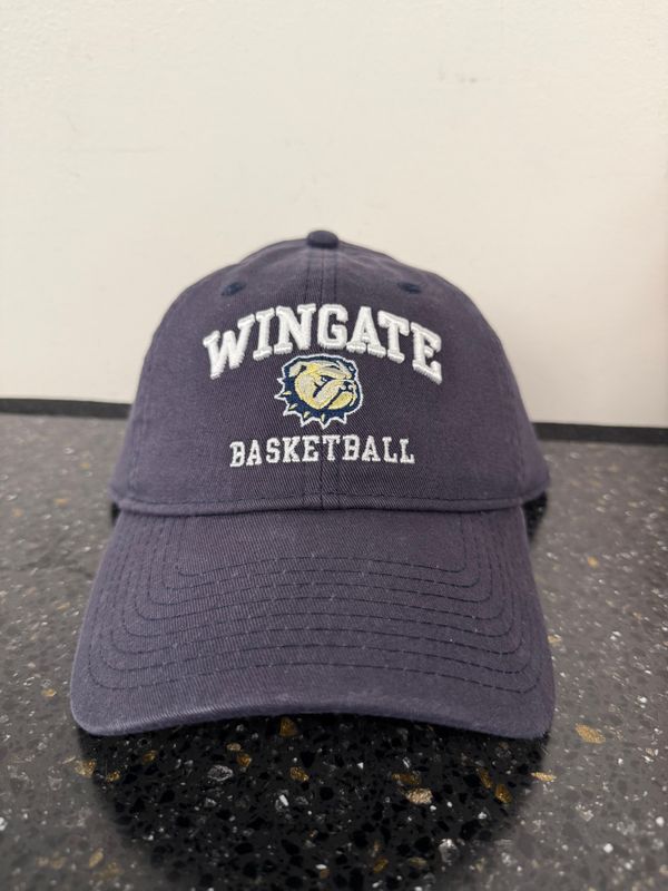 Deep Navy Wingate Dog Head Basketball Unstructured Adjustable Hat