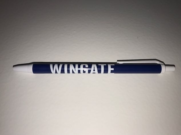 Bic Clic Stic Navy Wingate Pen with White Trim