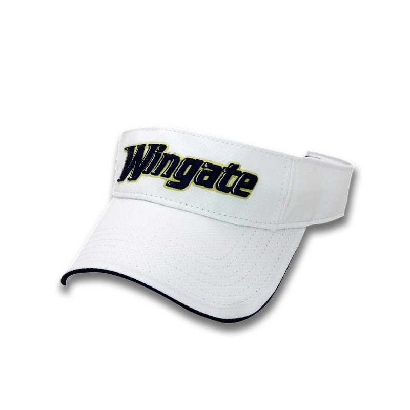 White Wingate Athletic Font Visor