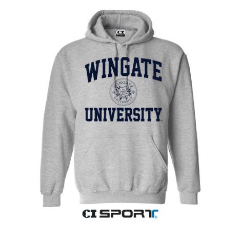 Grey Basic Seal Hoodie Sweatshirt, Size: SM
