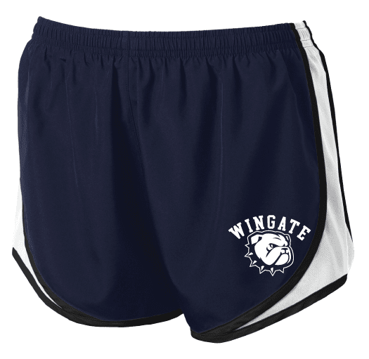 Youth Girls Navy Wingate Dog Head Athletic Shorts 