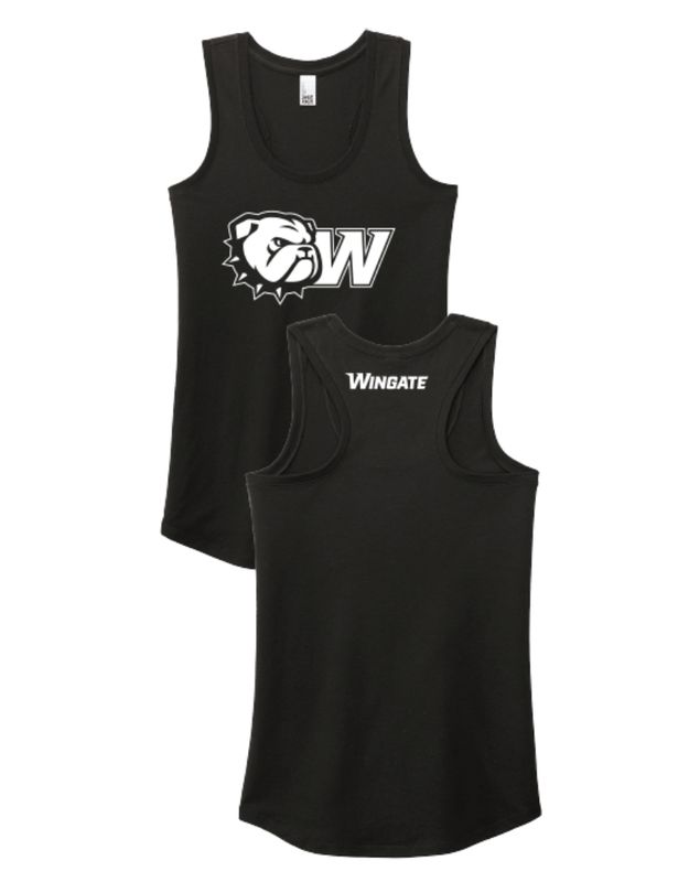 Black  Dog Head W Wingate Back Perfect Tri Racerback Tank