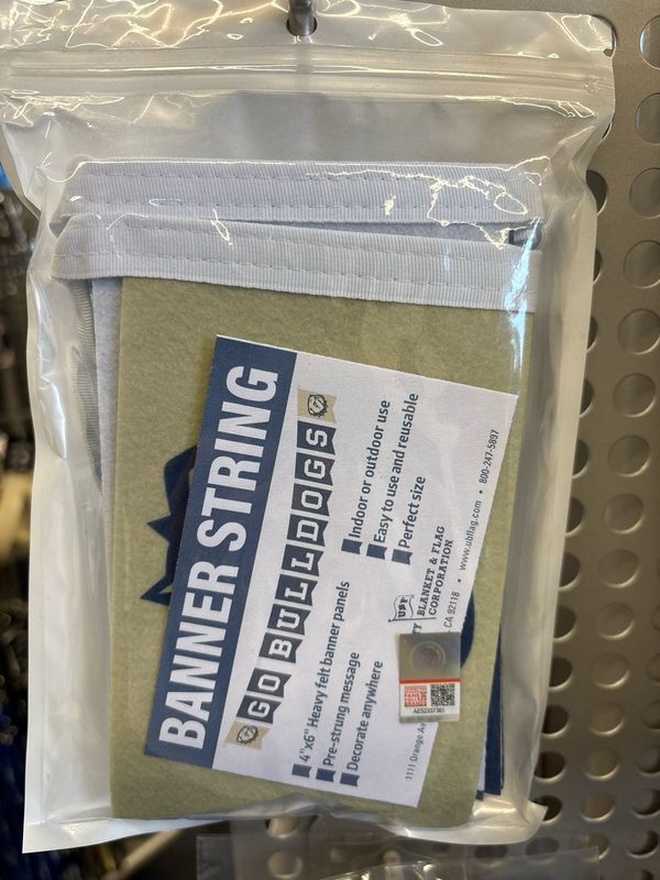 Banner String GO BULLDOGS