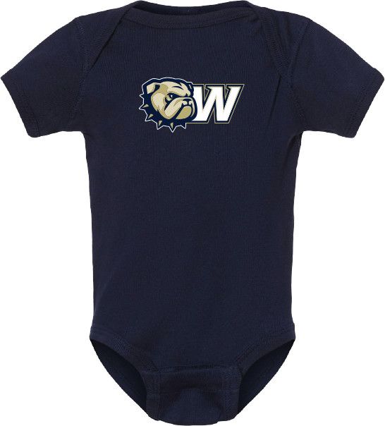 Infant Navy Onesie Dog Head W, Size: 24M