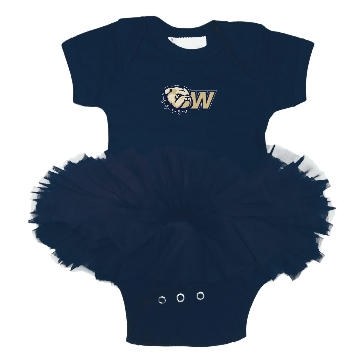 Navy  Dog Head W TuTu Creeper, Size: 12M