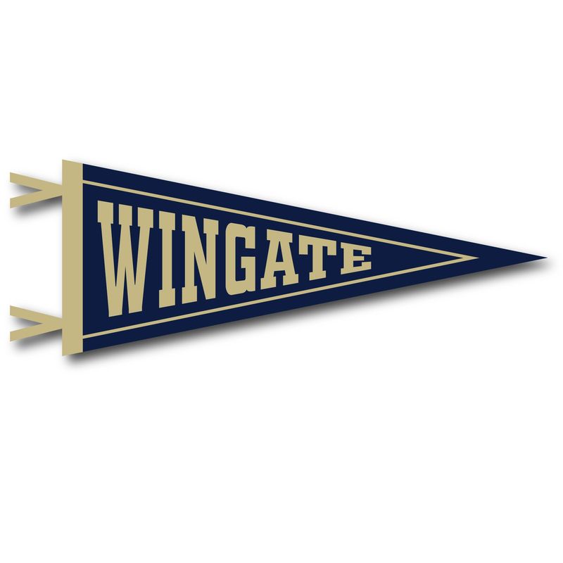 6" x 15" Navy Wingate Pennant