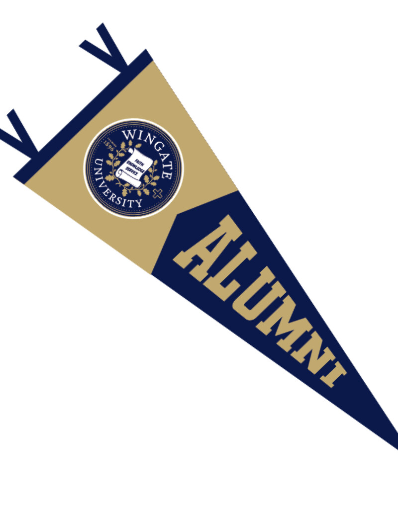 12" x 30"  Seal Alumni Flock Pennant