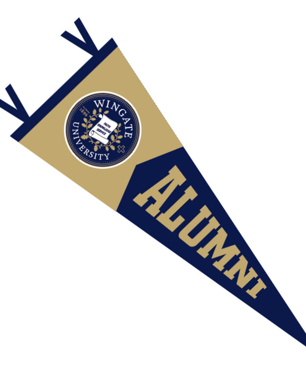 12" x 30"  Seal Alumni Flock Pennant