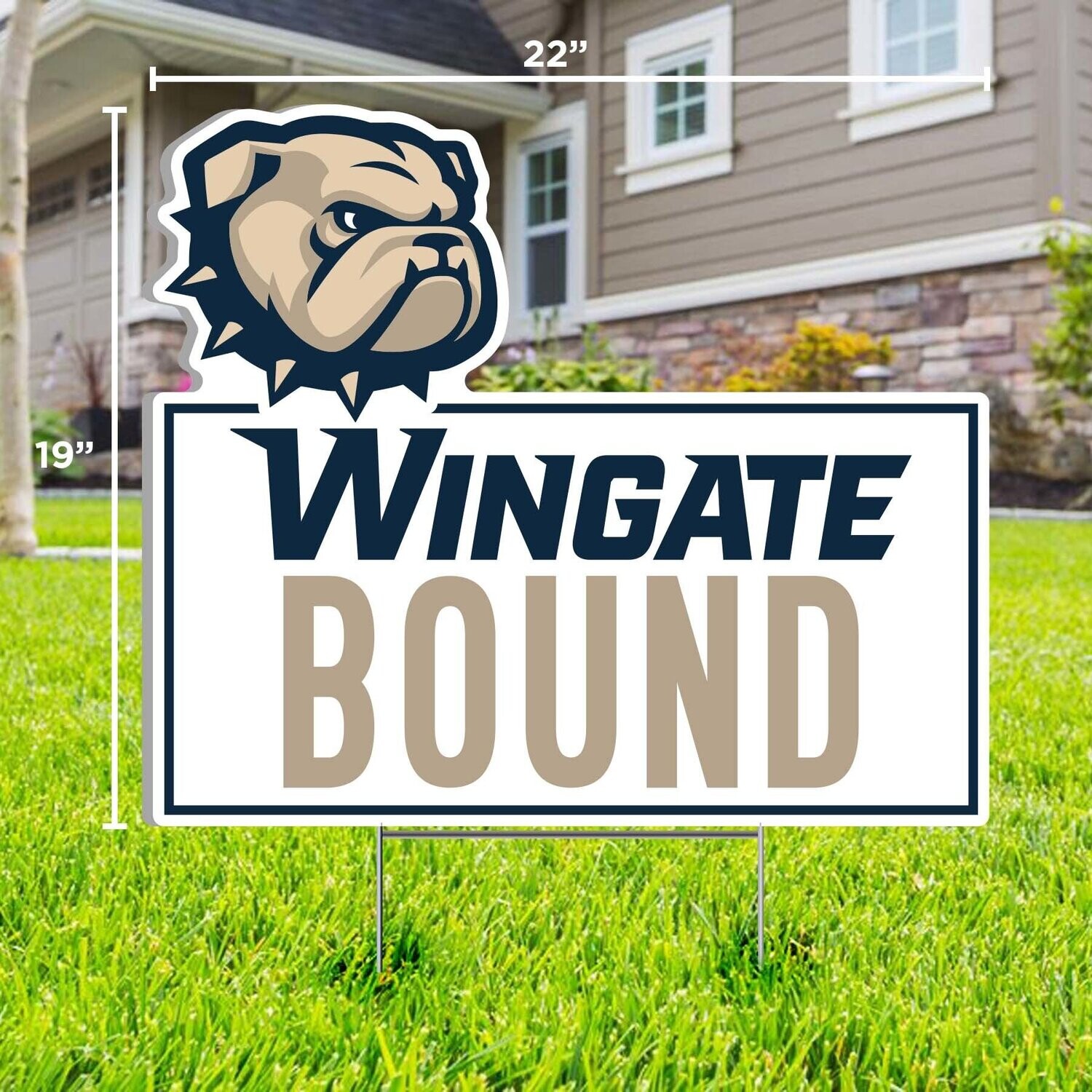 DROP SHIP ONLY Dog Head Wingate Bound Yard Sign (ONLINE ONLY)