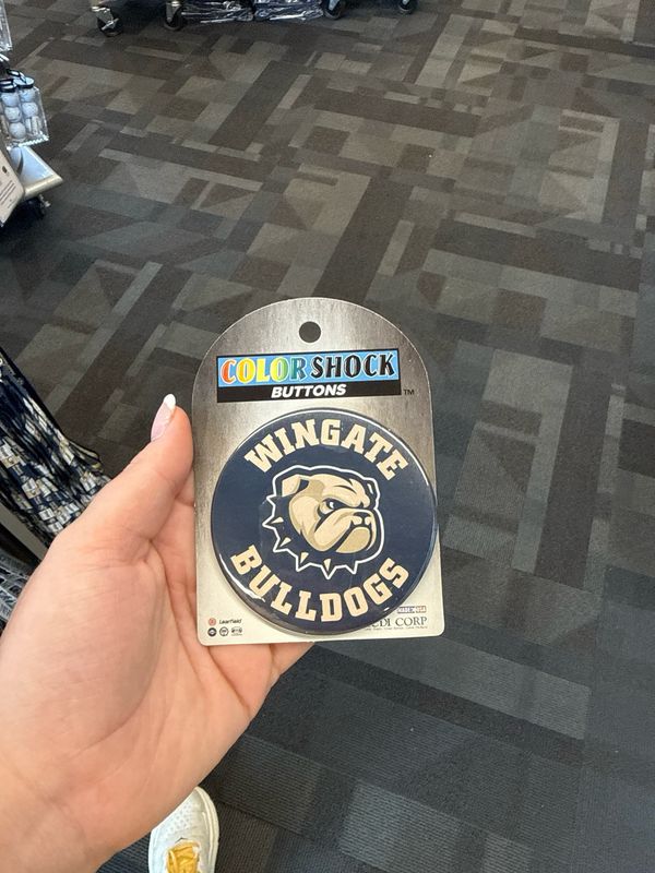 3" x 3" Wingate Dog Head Bulldogs Jumbo Button