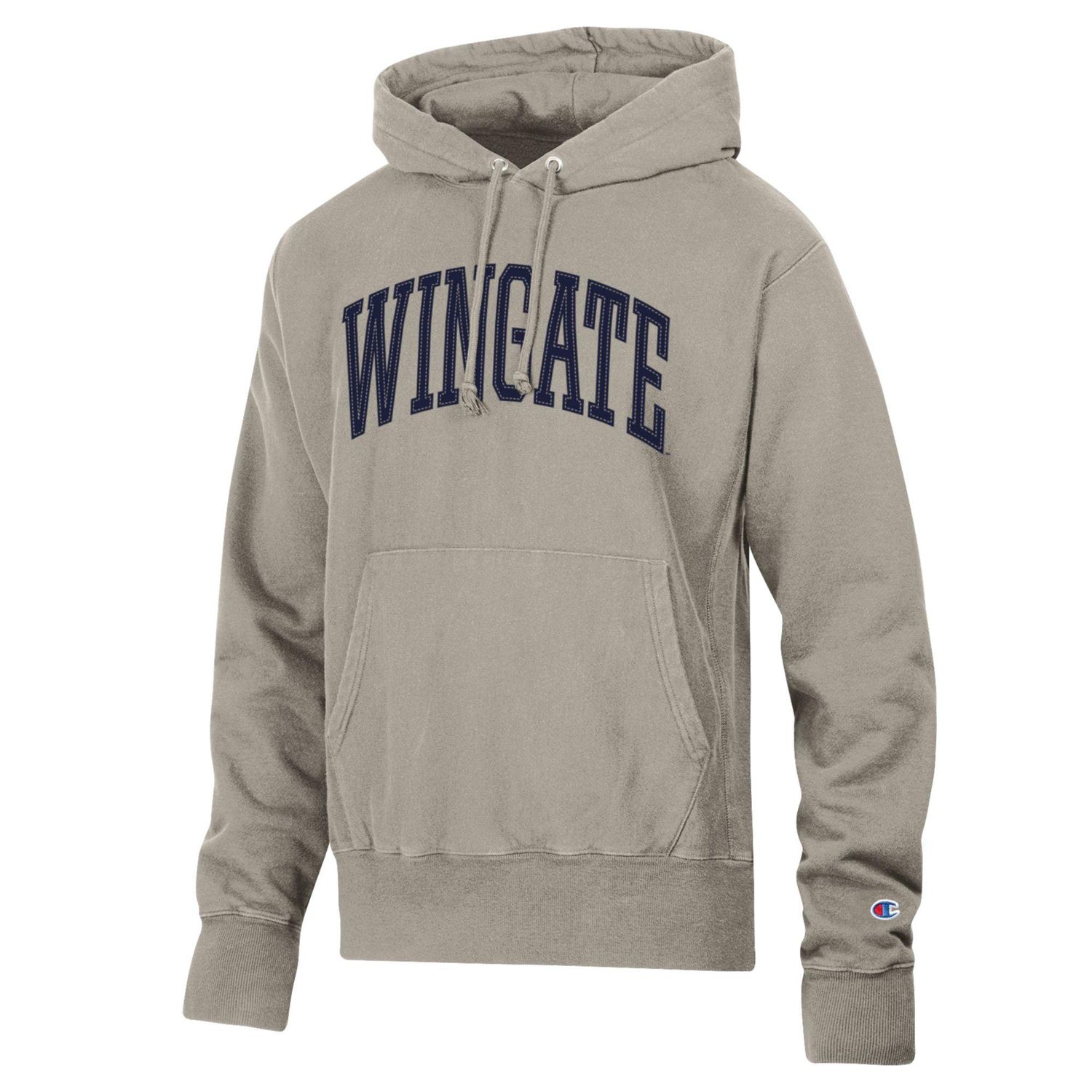 Arctic Cold Beige Wingate Garment Dyed Reverse Weave Hoodie, Size: SM