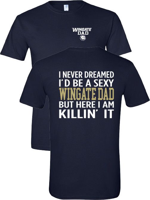 Navy Wingate Sexy Dad Short Sleeve T Shirt, Size: MD