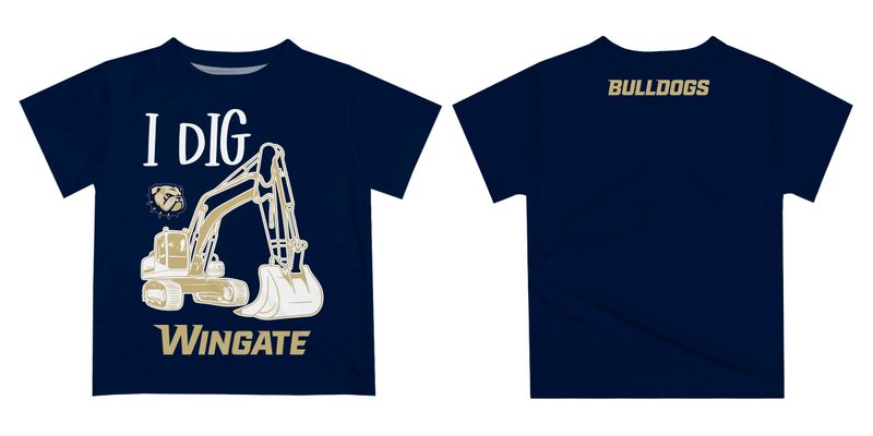 Infant Navy I Dig Wingate Excavator Short Sleeve Shirt