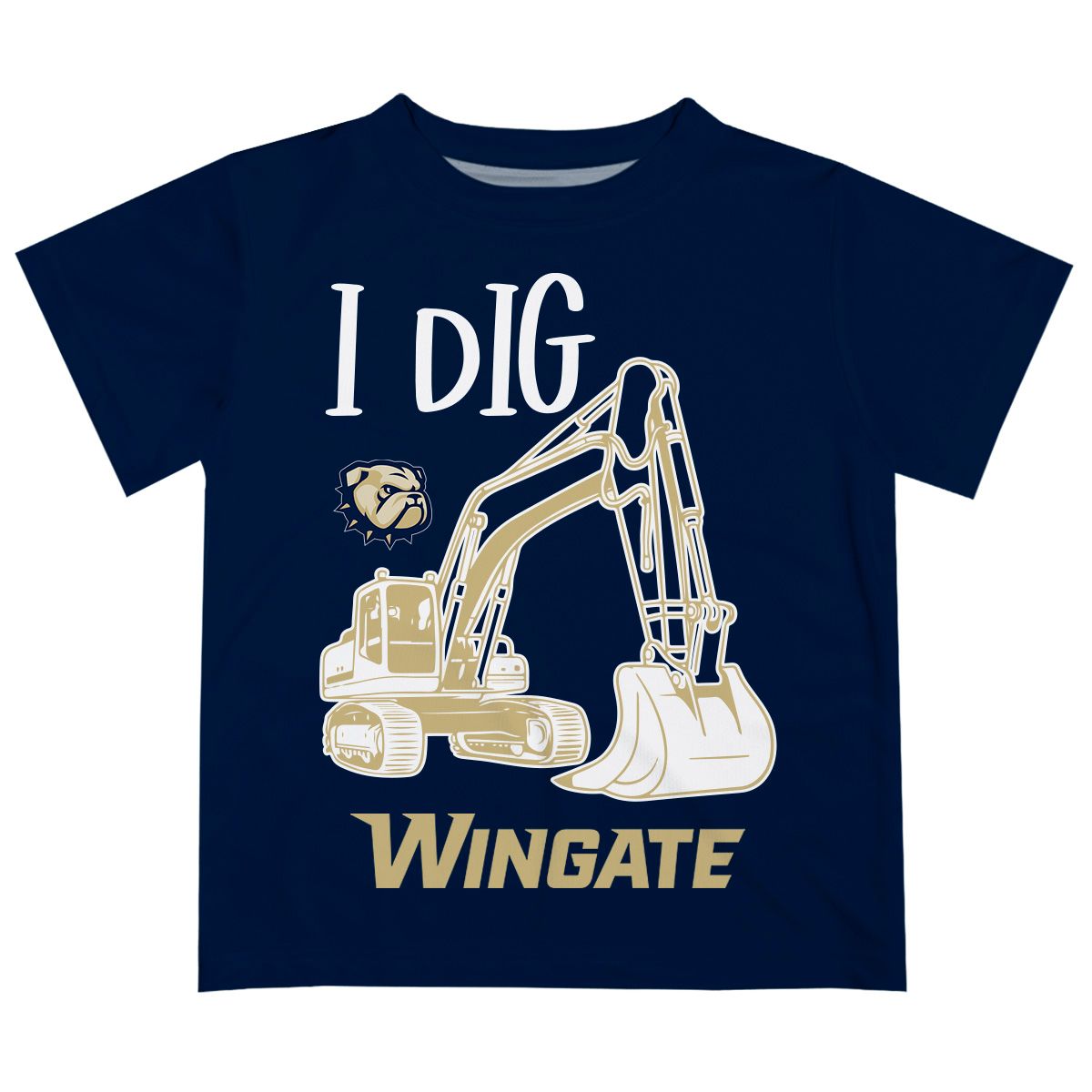Infant Navy I Dig Wingate Excavator Short Sleeve Shirt