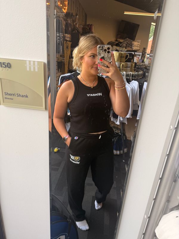 Black Wingate Ribbed Tank