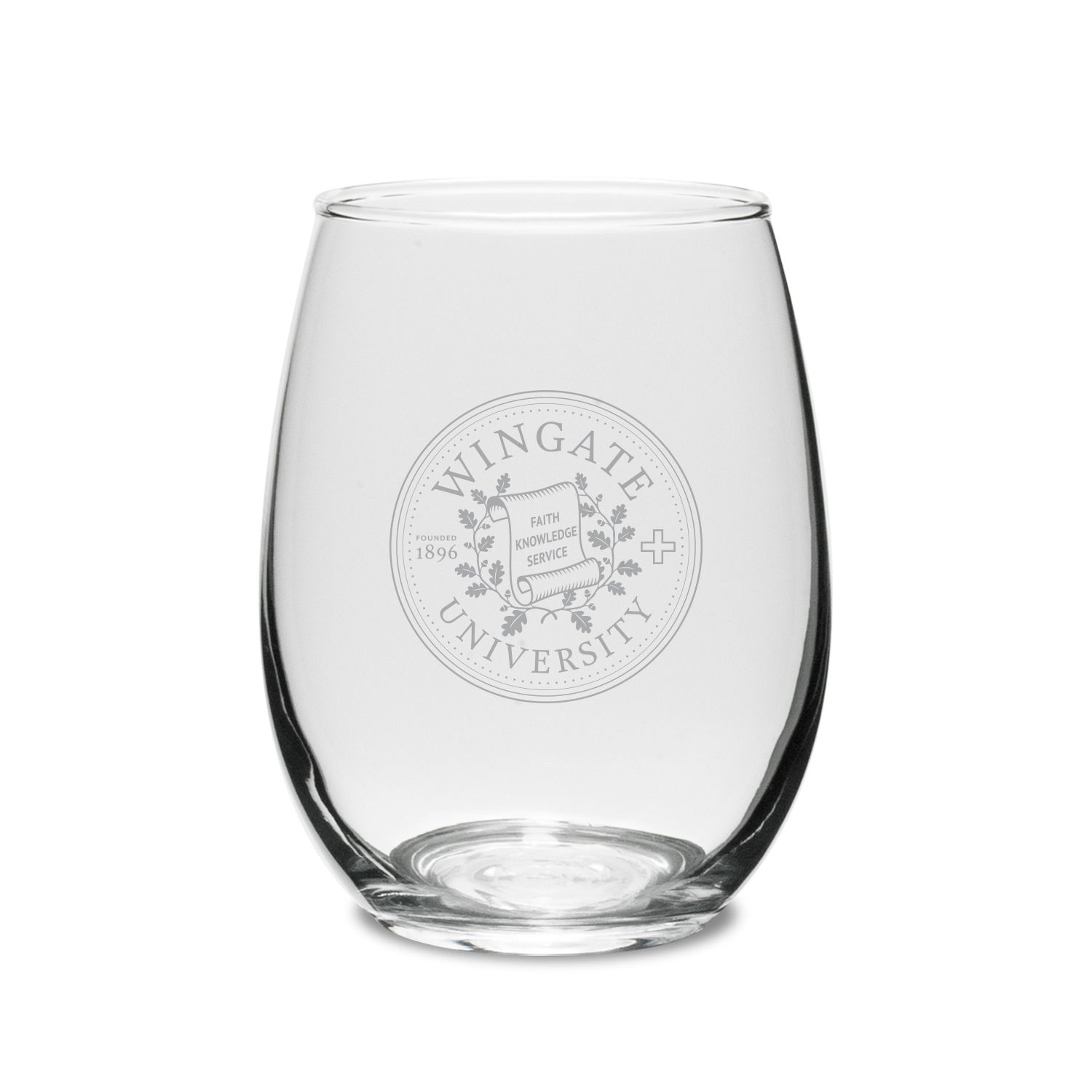 (IN STORE PICK UP ONLY) 15oz Laser Etched Seal Stemless Wine Glass