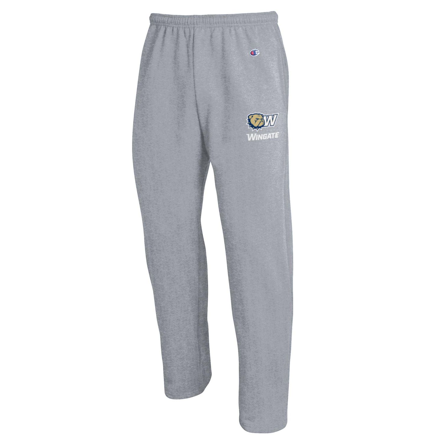 Heather Grey Dog Head W Wingate Powerblend Open Bottom Sweatpant, Size: SM