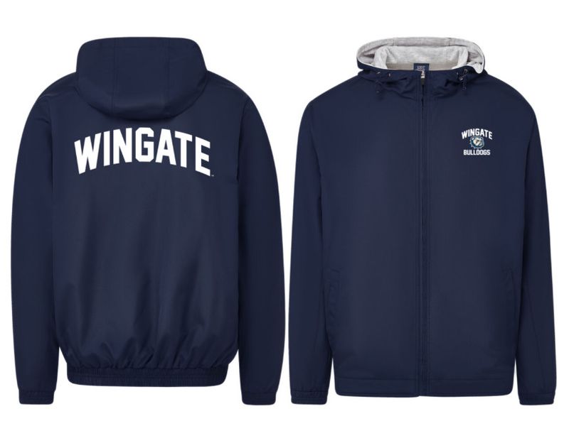 Navy Dog Head W Wingate Athletic Liberty Jacket