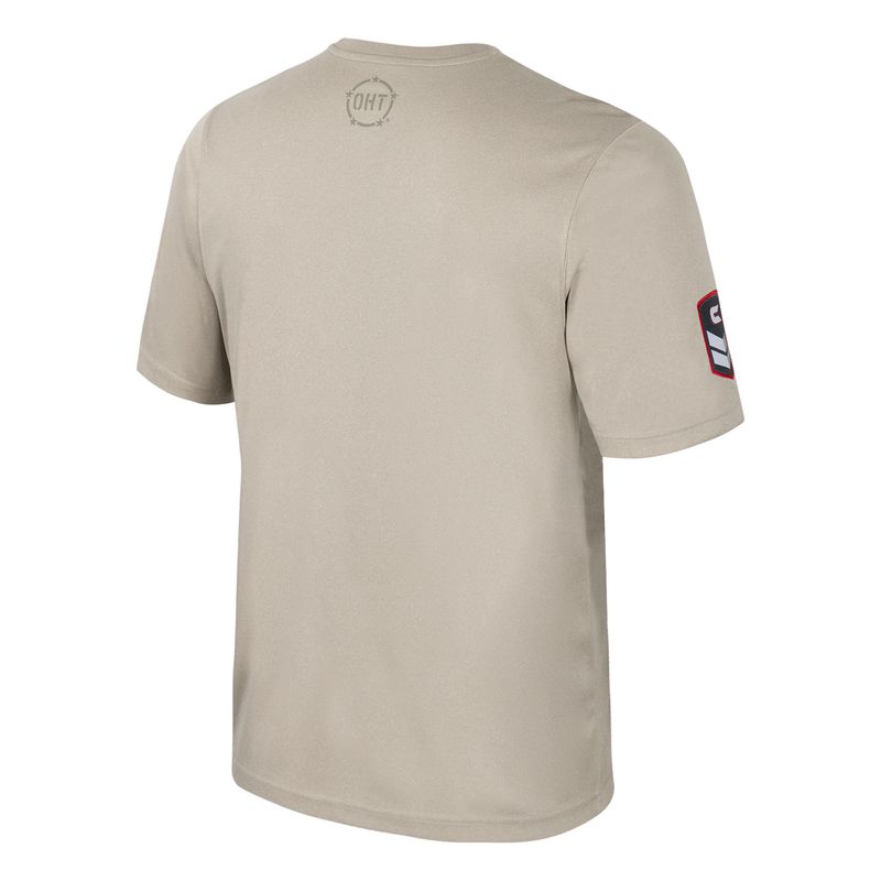 Heather Barley Wingate Bulldogs Dog Head OHT Dune Short Drifit Sleeve T Shirt