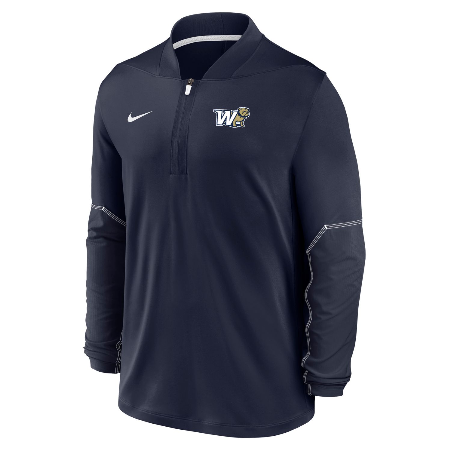 Navy Dog Head W Midweight 1/4 Zip DriFit Jacket, Size: LG