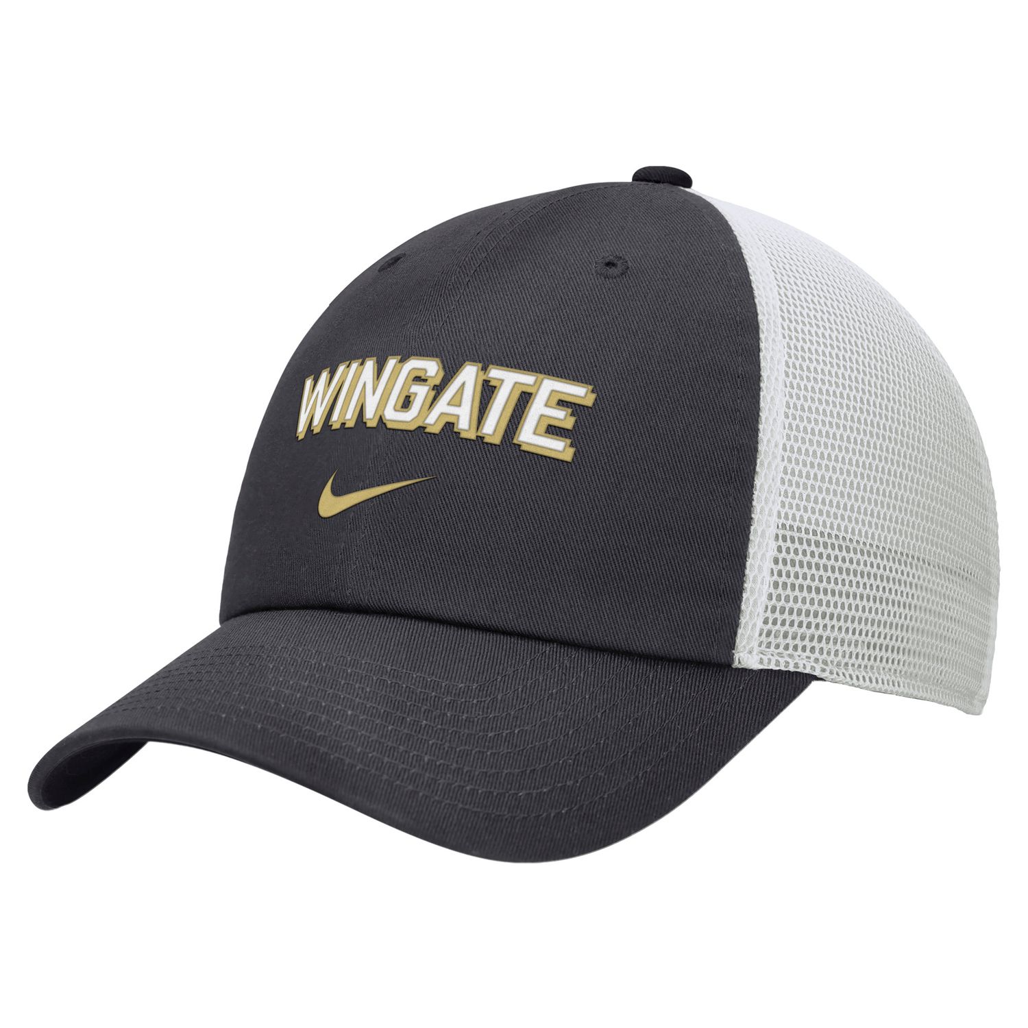 Anthracite Wingate 6 Panel Unstructured Club Cap Trucker Hat