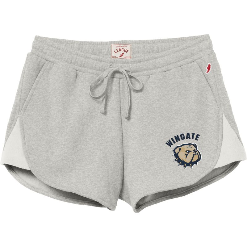 Grey Wingate Dog Head Embroidered Reverse Fleece Short