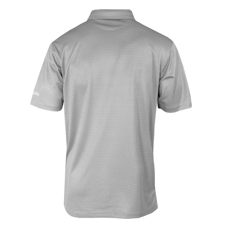 Cool Grey Full Standing Dog Over Wingate Embroidered Low Flyer Drifit Polo