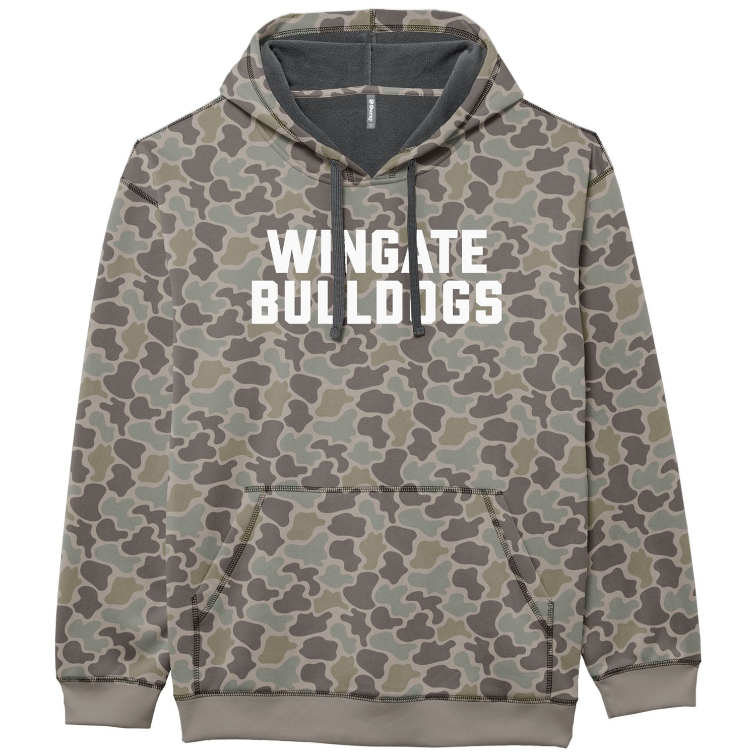 Wingate Bulldogs Duck Camo Transit Hoodie Sweatshirt, Size: LG