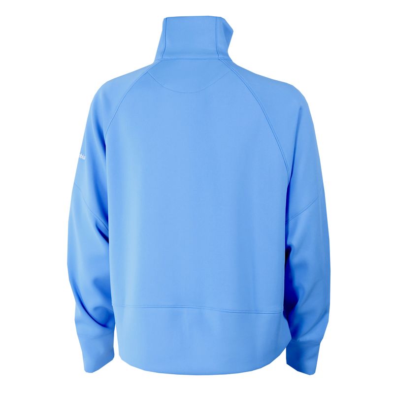 Ladies Carolina Blue Wingate Dog Head Embroidered Wickhams Hills 1/4 Zip Pullover Jacket