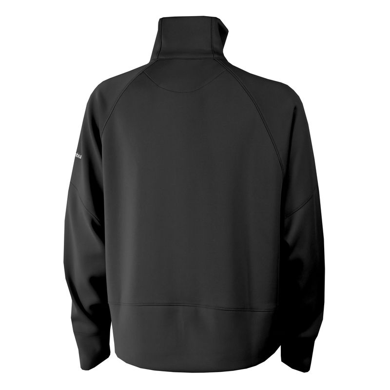 Ladies Black  Wingate Dog Head Embroidered Wickhams Hills 1/4 Zip Pullover Jacket