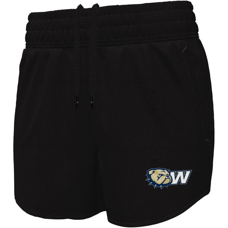 Ladies Black Dog Head W Flex Woven Short