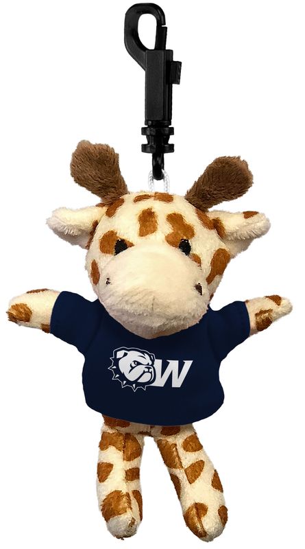 4.5" Wingate Dog Head Giraffe Bag Clippee