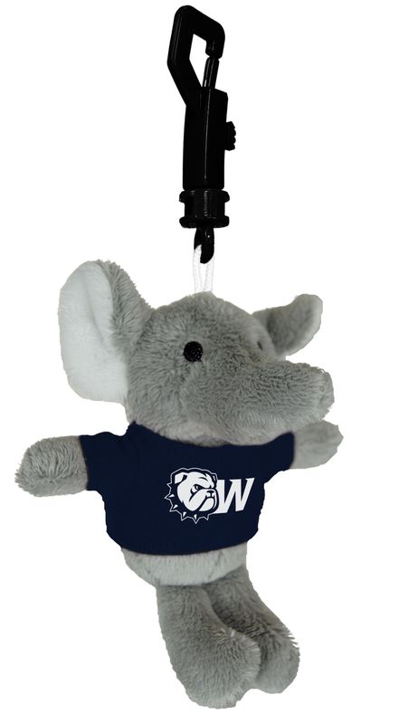 4.5" Wingate Dog Head Elephant Bag Clippee