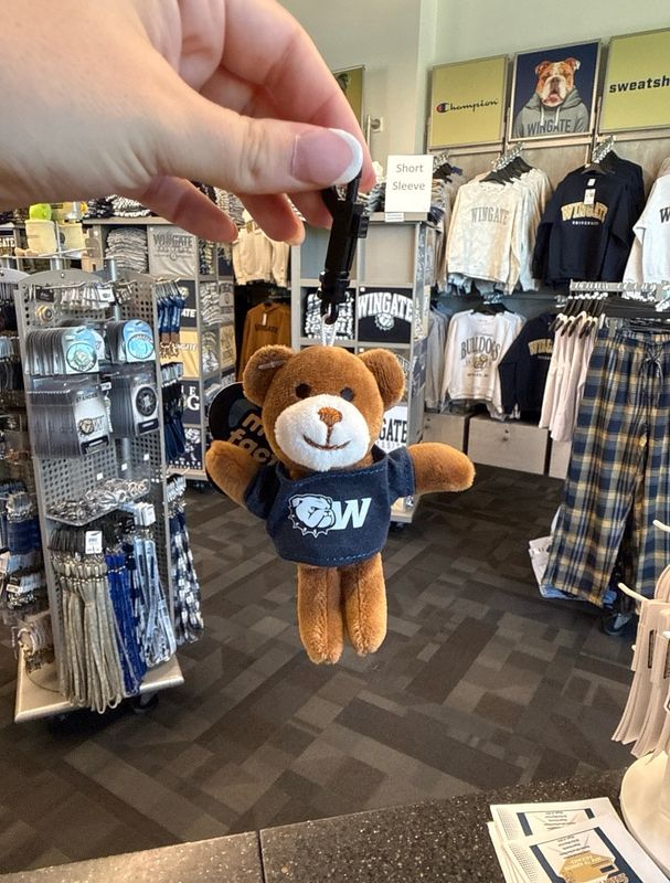 4.5" Wingate Dog Head Bear Bag Clippee