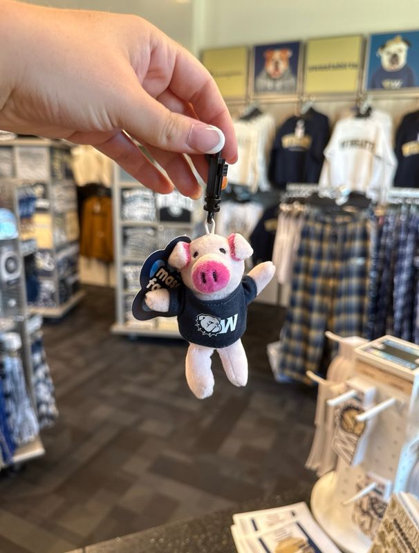 4.5" Wingate Dog Head Pig Bag Clippee